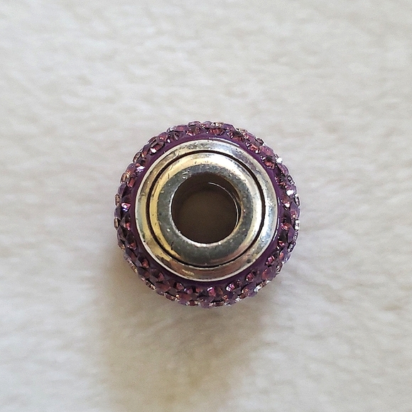 New Without Tags Brighton Cupid's Kiss Large Bead Purple - Picture 5 of 6